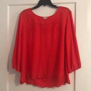 Orange dress shirt! Super cute for fall!